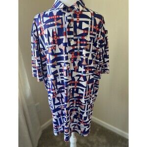 Caloleyng Golf Shirt L  Golf Tee All over Print Performance Stretch Tops
